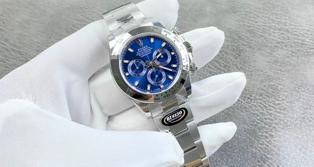 BTF 4130 China Super Clone Steel Daytona with Deep Blue Dial from Better Factory - Image 3