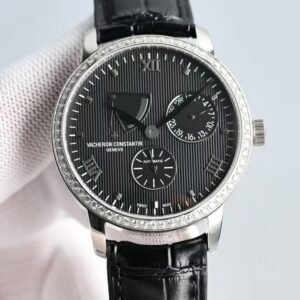 Super Clone Vacheron Constantin Traditionnelle 40mm Black Guilloché Dial Multi-Complication KM Factory