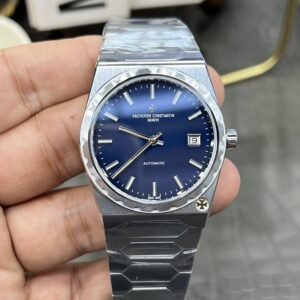 Super Clone Vacheron Constantin Historiques 222 37mm Blue Dial Steel Case Integrated Bracelet TW Factory