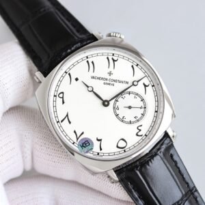 Super Clone Vacheron Constantin Historiques 4200H 40mm Off White Dial Steel Case Leather Strap KB Factory
