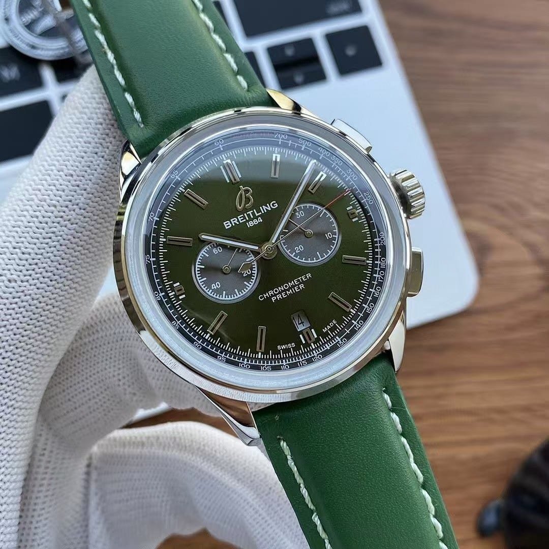 Super Clone Breitling Premier Chronograph 42 — Multi-Color Collection, Stainless Steel & Rose-Tone | BLS Factory Edition - Image 5