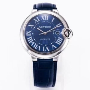 AF Factory Cartier Ballon Bleu Super Clone – Blue Dial Leather Strap Edition (Model CRW6900065)